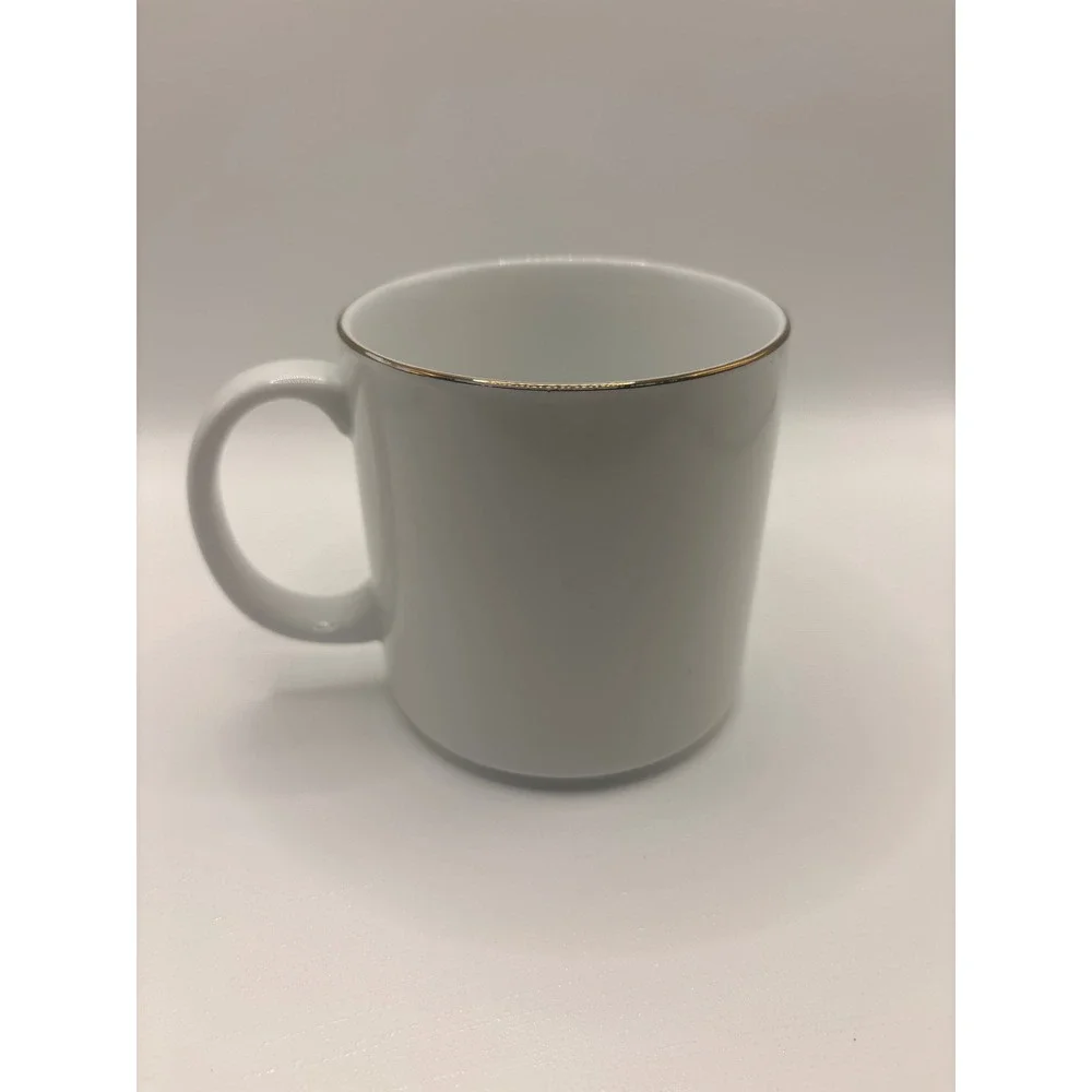 West Elm Dapper Animal Mug Ram with Bow Tie Gold Rim Coffee Cup Rachel Kozlowski